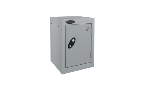 1 Door - Quarto locker - Silver Grey Body / Silver Grey Doors - H480 x W305 x D305 mm - CAM Lock