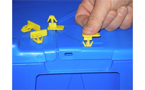 Security Seals  for Attached Lid Containers  - Numbered - Pack 1000 - Yellow