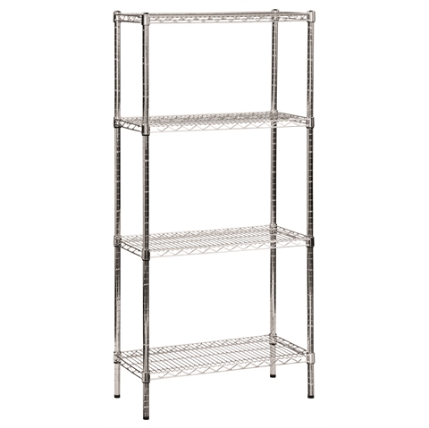 Chrome Wire Shelving Starter Bay