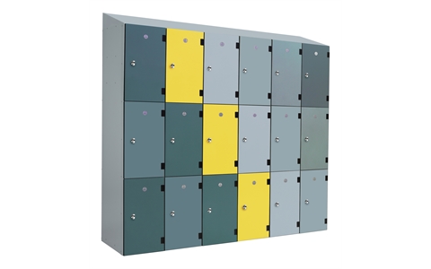 Sloping Top Overlay Laminate Door Lockers