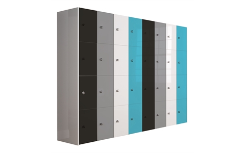 Overlay Mirror Gloss Door Lockers