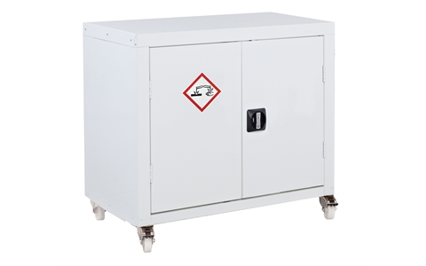 Acid & Alkali Mobile Cupboard - H1040mm x W900mm x D460mm