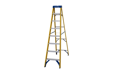 12 Tread Fibreglass Swingback Stepladder - Tread Height 3340mm - Weight - 18.9kg