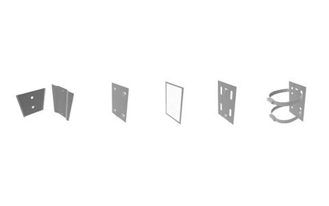 Glass mount Fixing For 7.7m Wall Mounted Tensabarrier