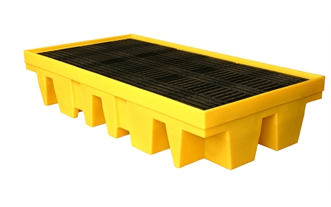 Drum Sump Pallets - 4 Drum Poly Frame and Cover