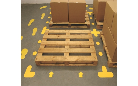 Floor Signals - L - Pack Quantity: 10 - Yellow - H200mm x W200mm