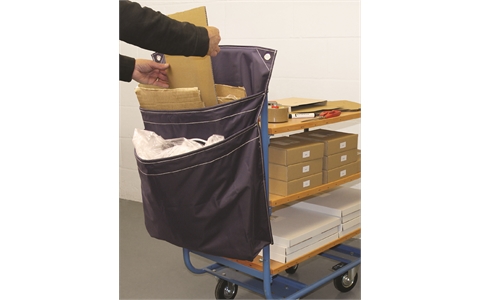 Double Pocket Trolley Sack - Overall Size  H750mm x W600mm