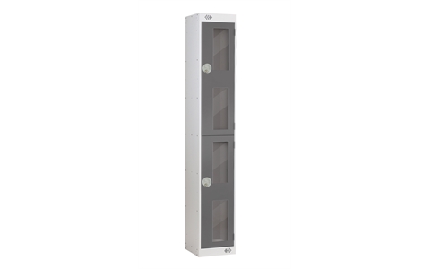 2 Door Insight Locker 1800h x 300w x 450d mm - CAM Lock - Door Colour Dark Grey