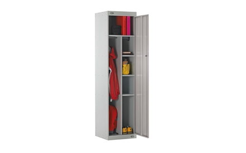 Uniform Locker - 1800h x 450w x 450d mm - CAM Lock - Door Colour Light Grey