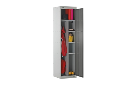 Uniform Locker - 1800h x 450w x 450d mm - CAM Lock - Door Colour Dark Grey