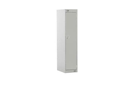 1 Door Three Quarter Height Locker - 1382h x 300w x 300d mm - CAM Lock - Door Colour Light Grey