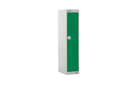 1 Door Three Quarter Height Locker - 1382h x 300w x 450d mm - CAM Lock - Door Colour Green