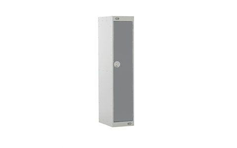 1 Door Three Quarter Height Locker - 1382h x 450w x 450d mm - CAM Lock - Door Colour Dark Grey