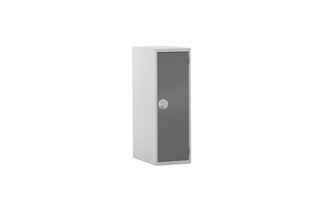 1 Door Half Height Lockers 896h x 300w x 300d mm - CAM Lock - Door Colour Dark Grey