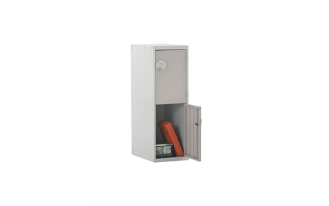 2 Door Half Height Lockers 896h x 300w x 450d mm - CAM Lock - Door Colour Light Grey