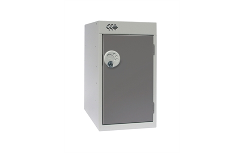 Quarto Lockers 511h x 300w x 300d mm - CAM Lock - Door Colour Dark Grey
