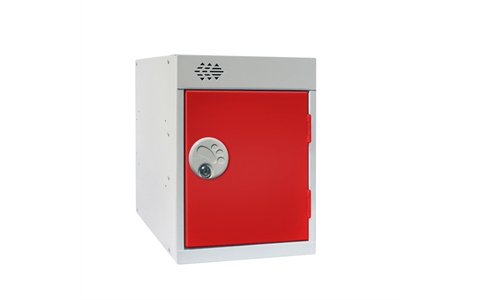 Sixto Lockers 372h x 300w x 300d mm - CAM Lock - Door Colour Red