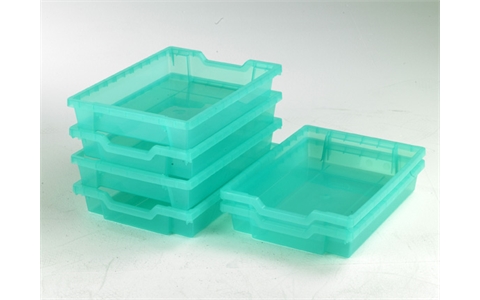 6 Kiwi Jelly Shallow trays - H75mm x W312mm x D427mm