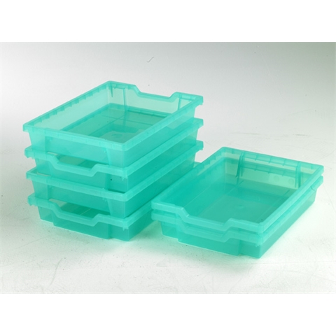 6 Kiwi Jelly Shallow trays - H75mm x W312mm x D427mm