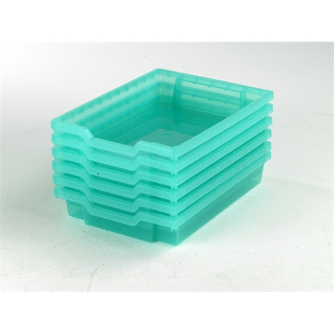 6 Kiwi Jelly Shallow trays - H75mm x W312mm x D427mm