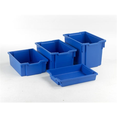 3 Clear Extra Deep trays - H255mm x W312mm x D430mm