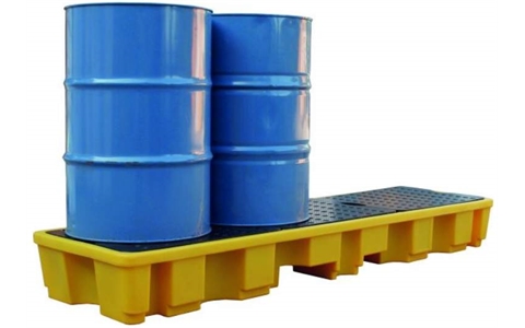 Drum Sump Pallets - 4 Drum In-Line Polyethylene