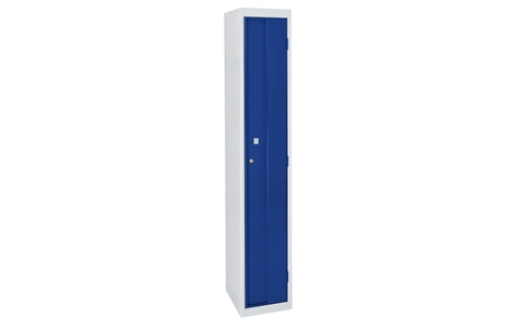 1 Door Heavy Duty Locker 1800h x 300w x 300d mm -  Door Colour Blue - ASSA Deadlock