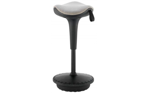 SWAY Sit Stand Height Adjustable Stool Grey