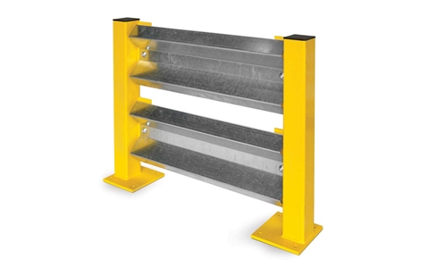 Pallet racking end barriers 750mm height