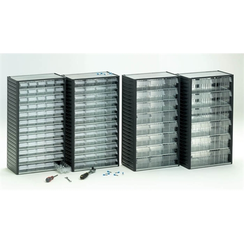 60 Drawer 550mm Cabinet - Grey - Overall Size  H550mm x W310mm x D180mm