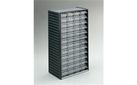 48 Drawer 550mm Cabinet - Grey - Overall Size  H550mm x W310mm x D180mm