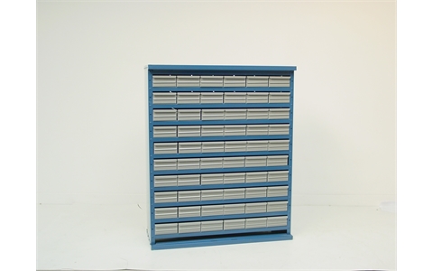 60 Drawer Cabinet With Doors - Blue Body - H1070mm x W895mm x D305mm