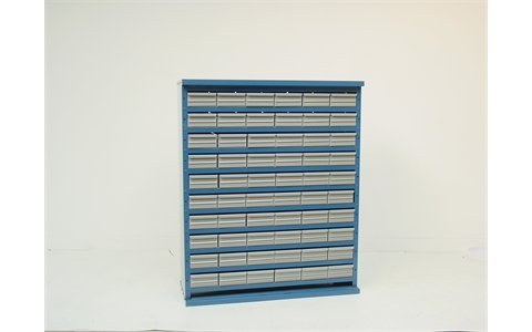 60 Drawer Cabinet Without Doors - Blue Body - H1070mm x W895mm x D305mm