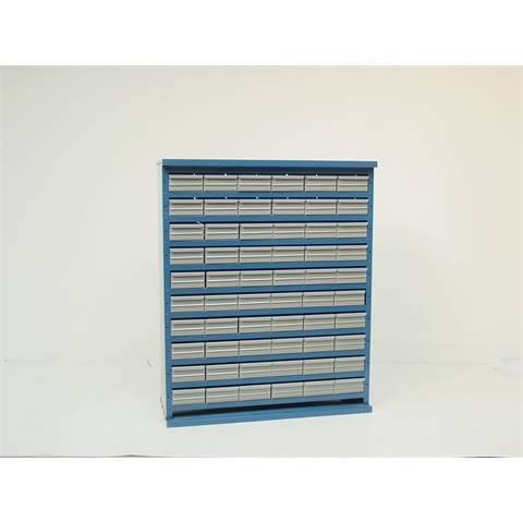 60 Drawer Cabinet Without Doors - Blue Body - H1070mm x W895mm x D305mm