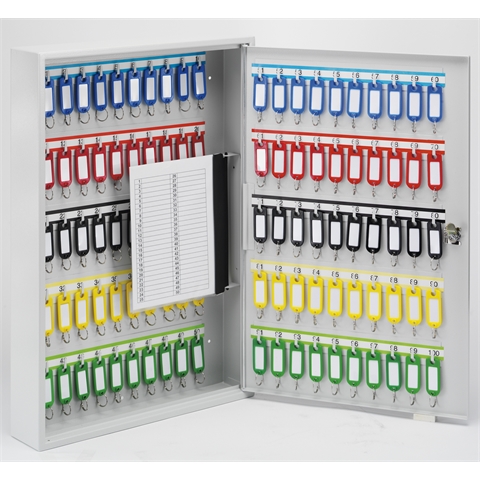 Budget Key Cabinet - Stores 100 x Keys -   H550mm x W380mm x D80mm