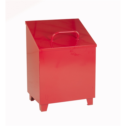 Small Oily Rag Bin - With Liner - Overall Size  H680mm x W410mm x D410mm