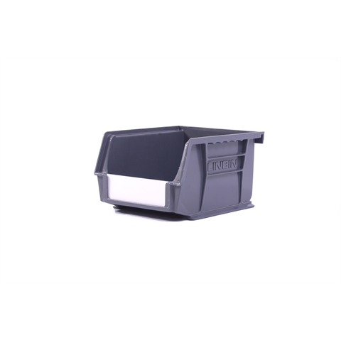 Size 2 Linbins - H75mm x W105mm x D135mm - Pack of 20 - Grey Storage Bins