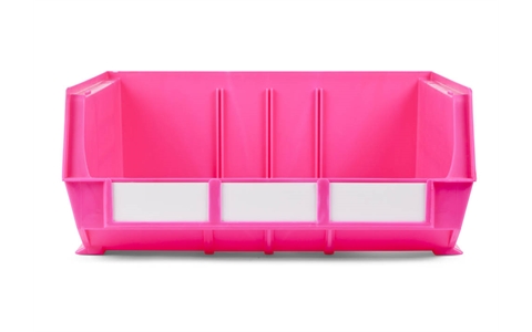 Size 8 Neon Linbins - H180mm xW420mm x D375mm - Pack of 5 - Pink Storage Bins