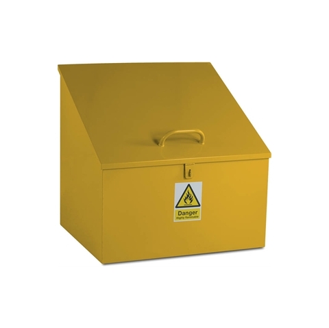 Sloping Top Bin - H900/500mm x W900mm x D750mm  - Yellow