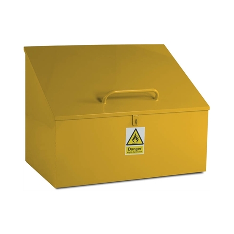 Sloping Top Bin - H900/500mm x W1200mm x D750mm - Yellow