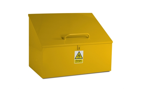 Sloping Top Bin - H900/500mm x W1200mm x D750mm - Yellow