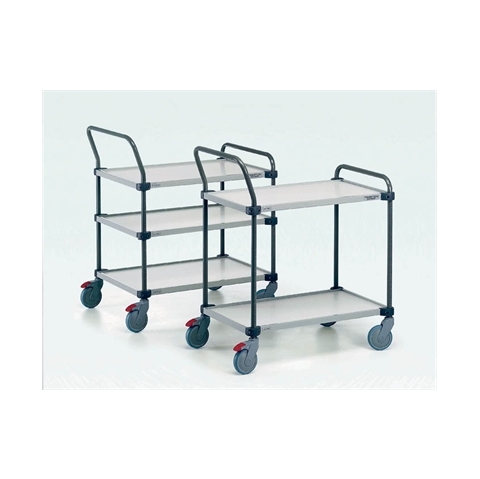 Adjustable Shelf Trolley - Extra Shelf - Load Capacity 50kg - Laminated board / Grey steel - Overall Size  W800mm x D530mm