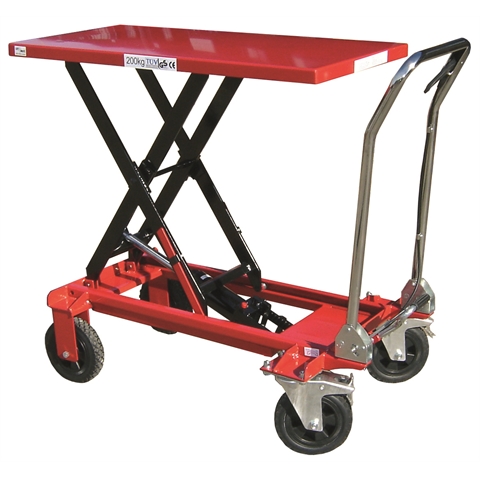 Mobile Scissor Lift Table - Lift Height: 340-1000mm - Weight: 70kg - Capacity: 200kg