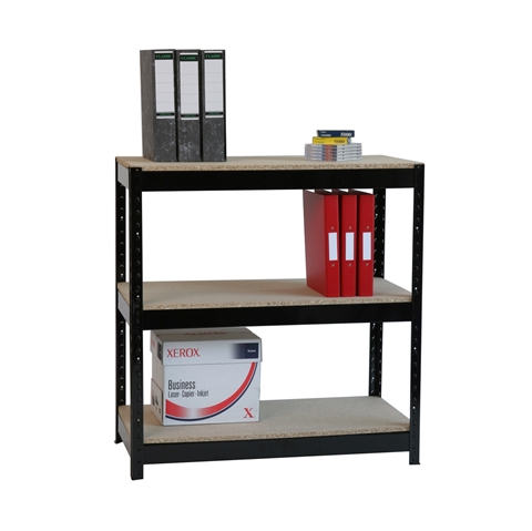 Economy Heavy Duty Boltless Metal Shelving - 3 shelf - H940mm x 950mm x 450mm