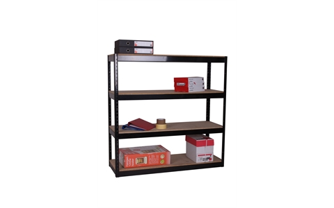 Economy Heavy Duty Boltless Metal Shelving - 4 Shelf - H1315mm x W1320mm x D450mm