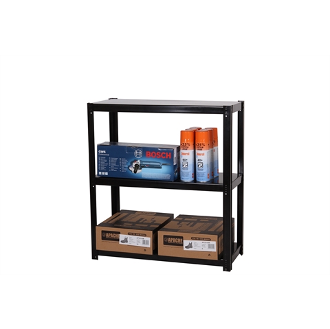 Economy Standard Duty Boltless Metal Shelving  - 3 Shelf - H760mm x W700mm x D300mm