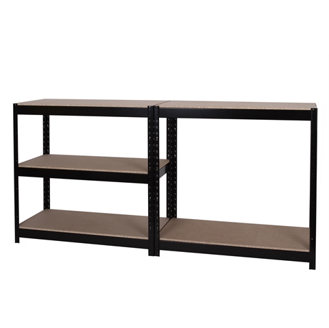 Economy Standard Duty Boltless Metal Shelving  - 3 Shelf - H760mm x W700mm x D300mm