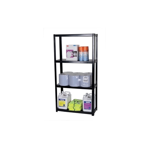 Economy Standard Duty Boltless Metal Shelving  - 4 Shelf - H1400mm x W700mm x D300mm