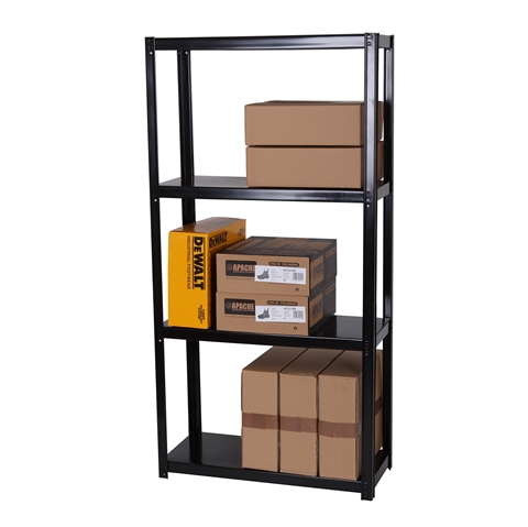 Economy Standard Duty Boltless Metal Shelving  - 4 Shelf - H1400mm x W700mm x D300mm