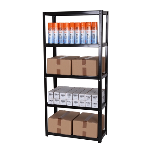 Economy Standard Duty Boltless Metal Shelving  - 5 Shelf - H1500mm x W700mm x D300mm